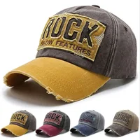 Casquette en denim shabby avec lettres délavées pour hommes et femmes, chapeau de soleil, casquette d'opérabilité, version coréenne, mode printemps et automne, site officiel 1