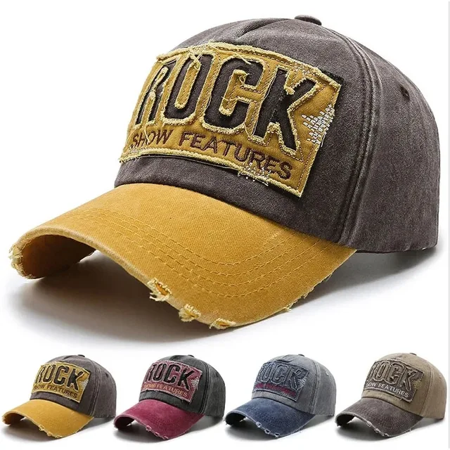 Casquette en denim shabby avec lettres délavées pour hommes et femmes, chapeau de soleil, casquette d'opérabilité, version coréenne, mode printemps et automne, site officiel 1