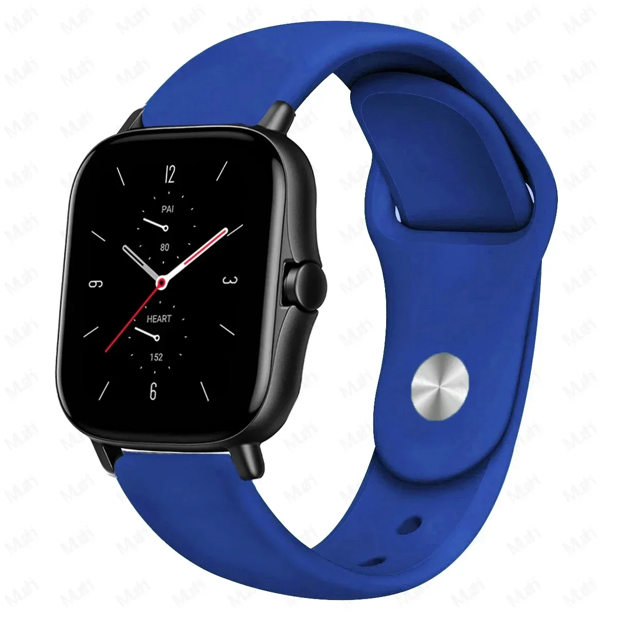Silicone Sport Watch Band - 20mm/22mm Adjustable Strap