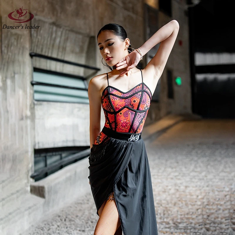 

Платье для латиноамериканских танцев, национальный стандарт, танцевальный костюм, новый модный женский костюм, одежда для профессиональной сцены ча-танго