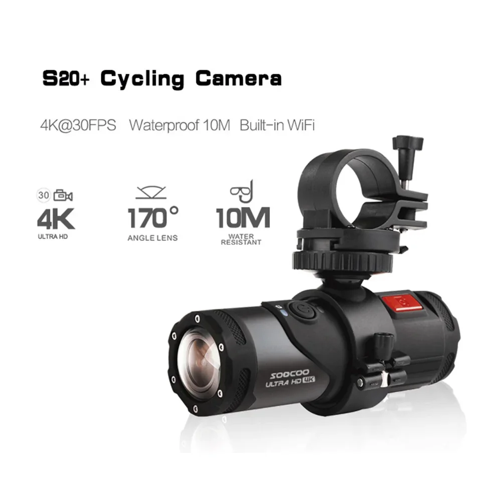 야외 활동용 흔들림 방지 헬멧 카메라, 4K 오토바이 자전거, 170 도 광각 DV 와이파이 비디오 녹음기 액션 카메라 
