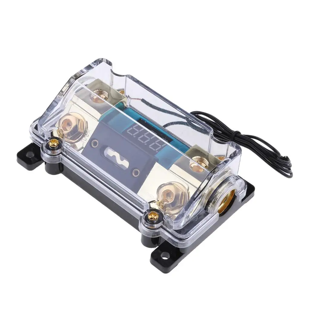 Car Speaker Digital Fuse 100A 1 Way Distribution Holder Gold Plate Durable