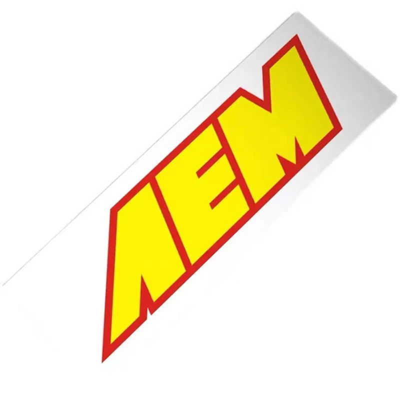 Car Styling 15*4.3cm For AEM Sticker Decal AEM Air Intake System Air Filter Racing Vinyl Graphic