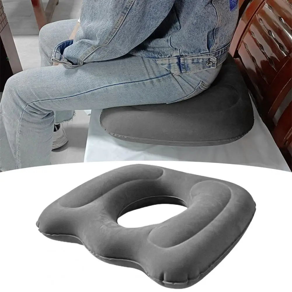 Sciatic Nerve Relief Cushion Anti-decubitus Cushion for Hemorrhoids Comfortable Flocked Buttock Support for Home Office Seating 3