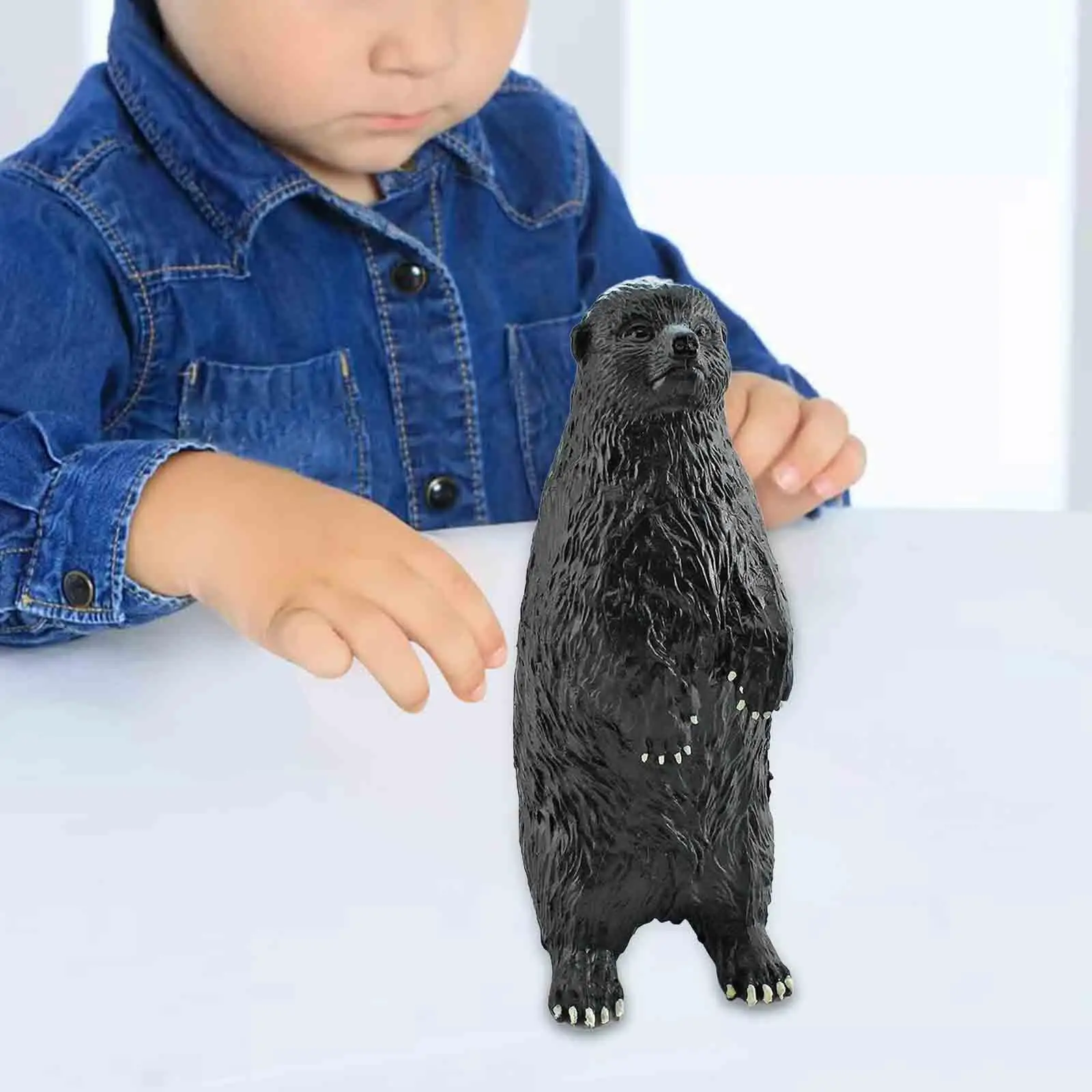 

Honey Badger Toy Figurine Honey Badger Animal Figures for Desktop Decor Car