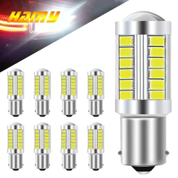 2/4/8 PCS P21W 1156 BA15S 1157 BAY15D LED Bulbs Turn Signal Lights 12V 5630-33SMD 7000K White Reverse Parking Backup Brake Lamps