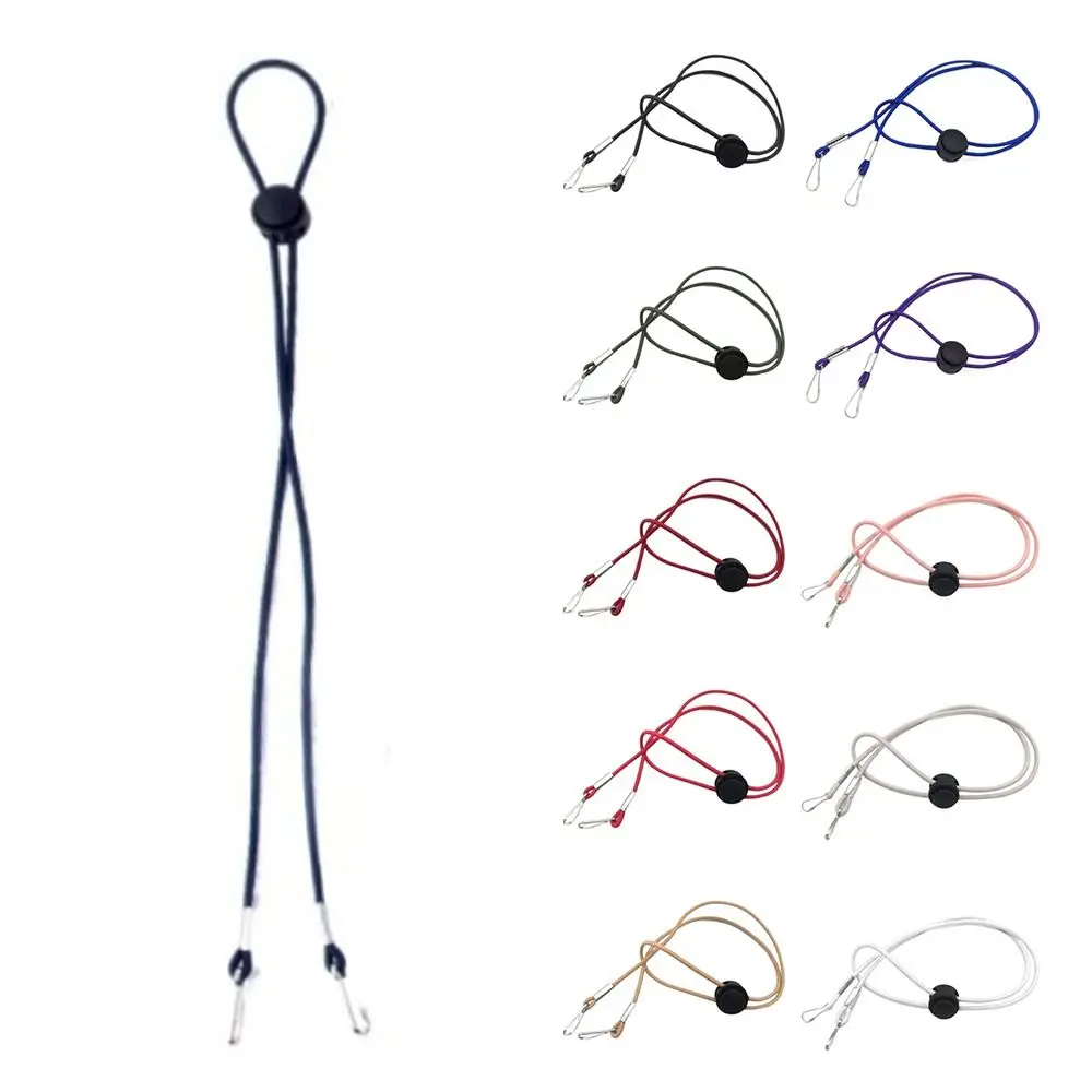 Flexible Removable Elastic Hat Chin Cord Straps 5PCS Adjustable Cord Fasteners Hat Retainer Chin Strap Clip Unisex