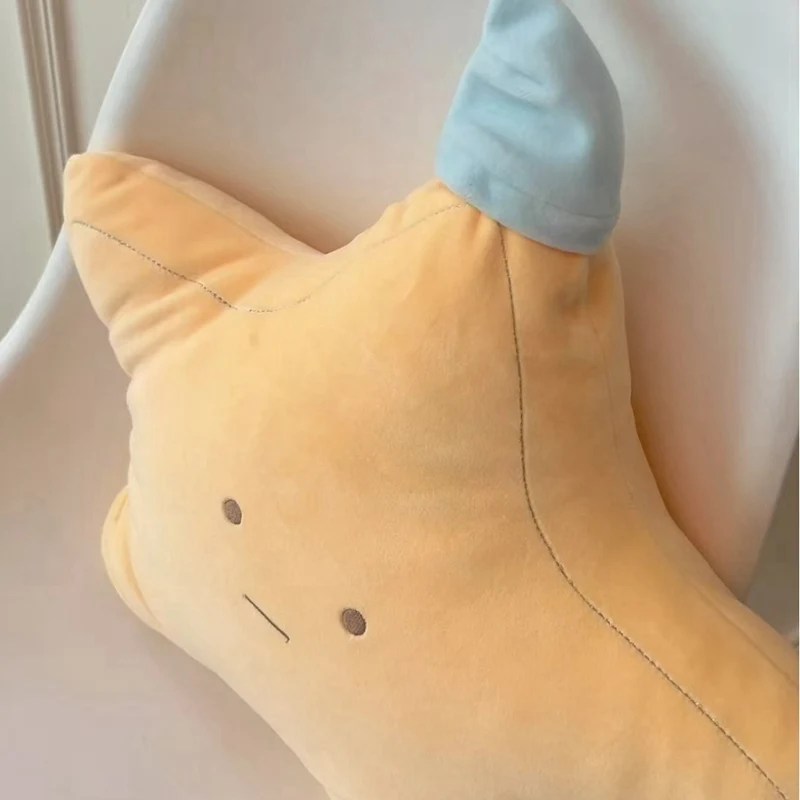 48cm ins 노란색 별 베개 슈퍼 부드러운 귀여운 플러시 장난감 홈 인테리어 수면 베개 어린이 소녀를위한