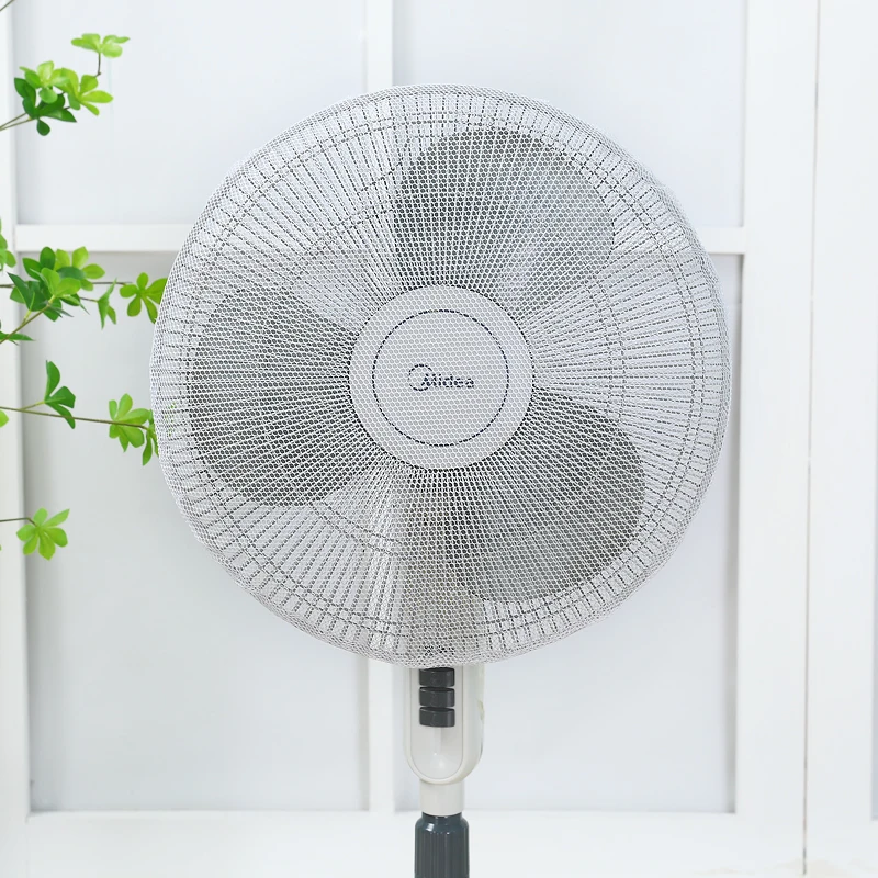 Mesh Round Electric Fan Covers Safety Anti-pinch Protector Household Universal All-inclusive Floor Dust-proof Cover Modern