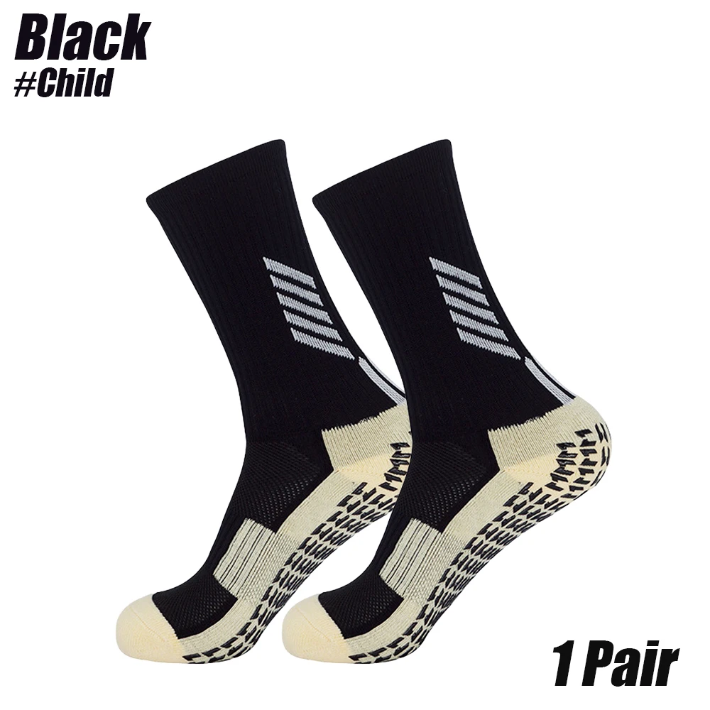 1 Pair Anti-slip Athletic Sock for Men Women/Kids Children, Soccer