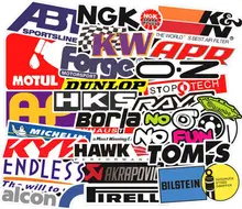Lot de 10, 30, 50 ou 103 pièces d'autocollants Cool, style de voiture, Modification Graffiti, dessin animé, Logo de marque, téléphone, ordinateur portable, décalcomanie