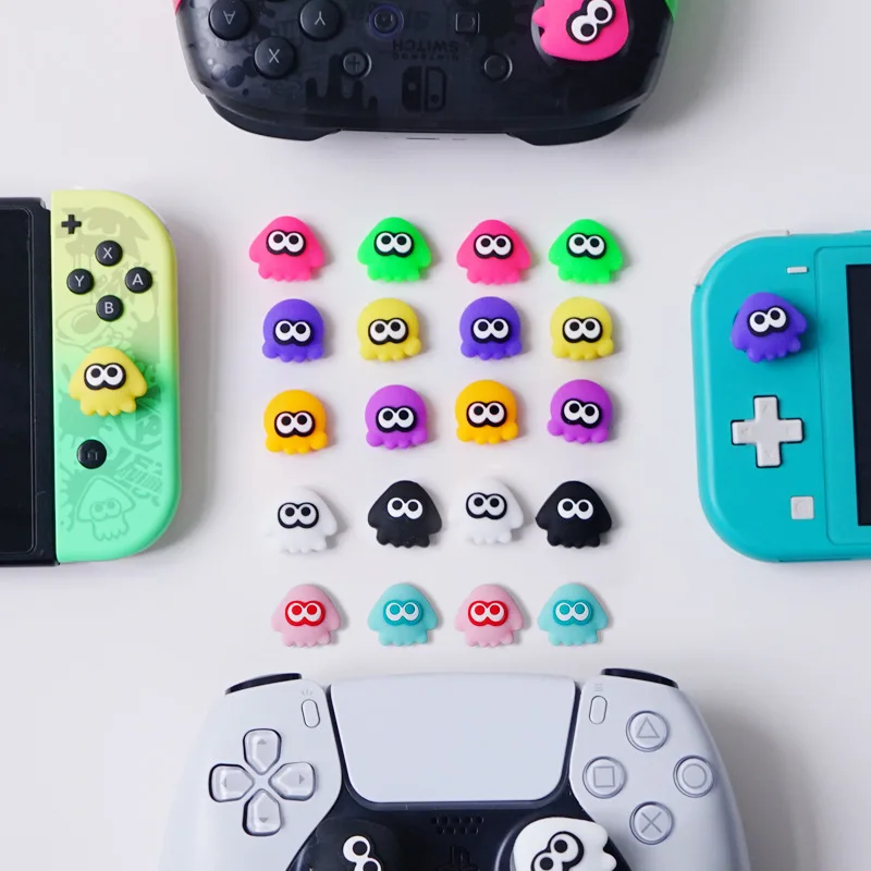 Силиконовые колпачки для захвата большого пальца для Nintendo Switch/OLED/Lite/Xbox/PS4/PS5, 4 шт.