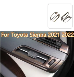 Внутренняя отделка под дерево для передней выходной панели, отделка для автомобиля для Toyota Sienna 2021 2022