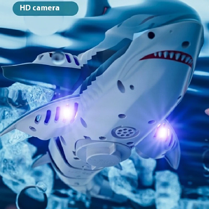 Electric Shark Remote Control Shark Toy Underwater Simulation Mechanical Fish Boy Gift With Camera Water Remote Control Boat 4