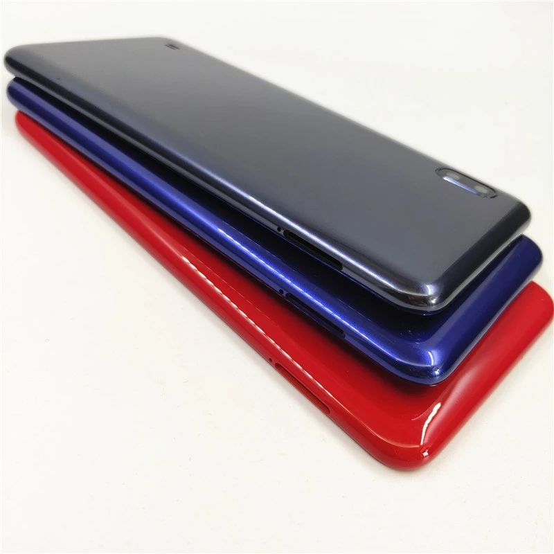 Back Battery Cover For Samsung Galaxy A10 A105 A105F Battery Cover Housing Door Rear Case With Side Buttons 1pair samsung phone case phone back cover glass battery cover glass phone back cover