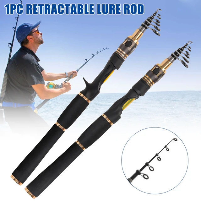 Telescopic Lure Pole Portable Lightweight Fishing Rod for Saltwear