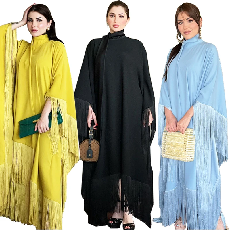 abaya-bat-sleeve-dress-for-muslim-women-fashion-long-party-dress-fassels-2024-new-robe