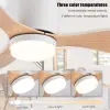 IRALAN Ceiling Fan with LED Light DC motor 52 inch Large Air Volume Remote Control White for Kitchen Bedroom Dining room Patio 4