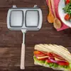 Bread Toast Maker Non Stick Grill Pan Double Sided Heating Frying Egg Ham Sandwiches Maker for Induction Cooker Stove Top 3