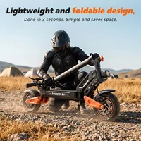Trottinette électrique adulte SUNNIGOO X2/X2MAX, vitesse réglable, moteur haute puissance 1200W, batterie 48V 18Ah, vitesse maximale 65 km/h, autonomie 35-60 km, grand écran LCD, pneus tout-terrain, trottinette électrique haute vitesse pour les trajets quotidiens et les déplacements en extérieur. 6
