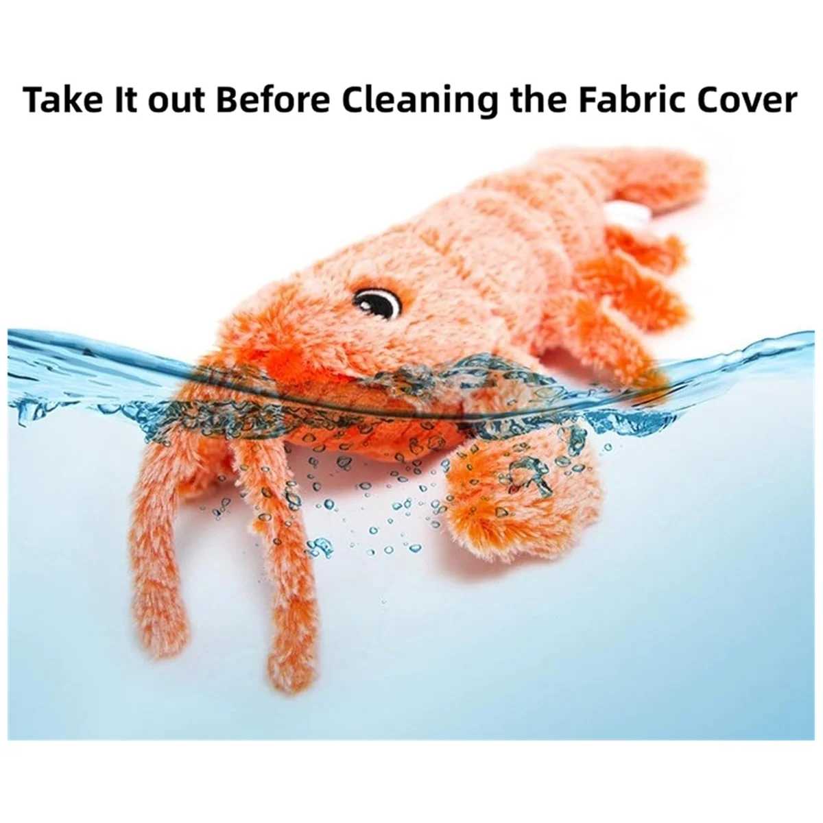Floppy Lobster Dog Toys Plush Jumping Lobster Interactive Toy Motion Activated Moving Pet Toy Plush Pet Chew Toy