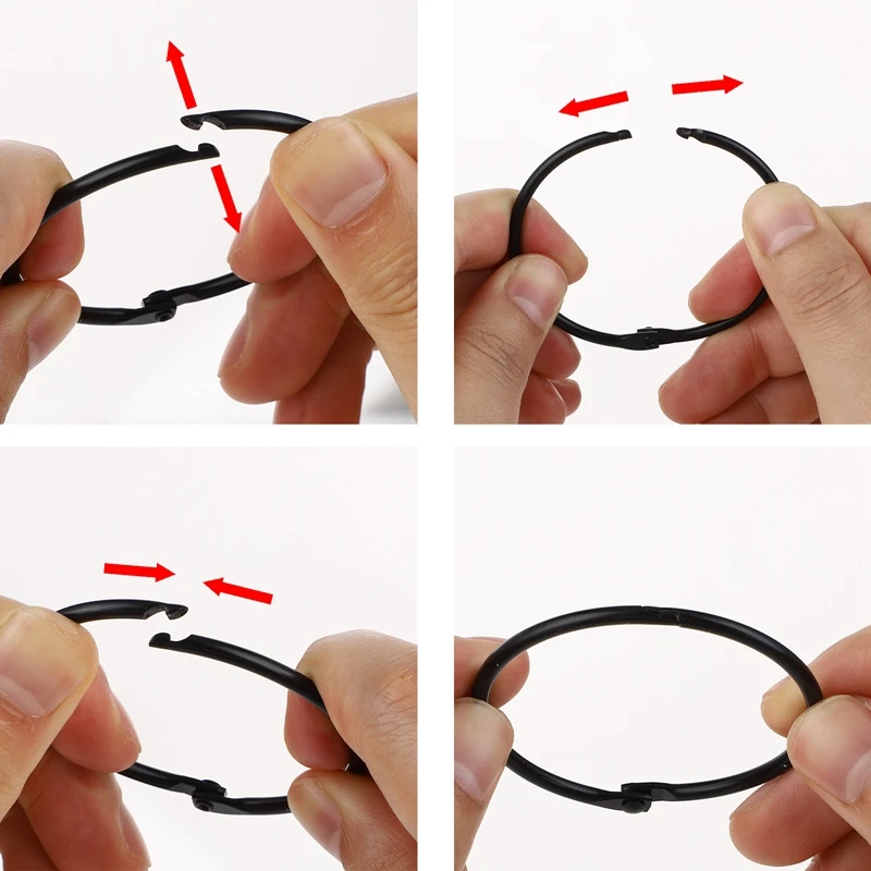 12pcs Metal Curtain Rings Hanging Hooks for Curtains Rods Pole Voile Heavy Duty Rings Fit Up To 20 To 40MM Curtain Rods curtain accessories,curtain hooks,curtain rod hooks