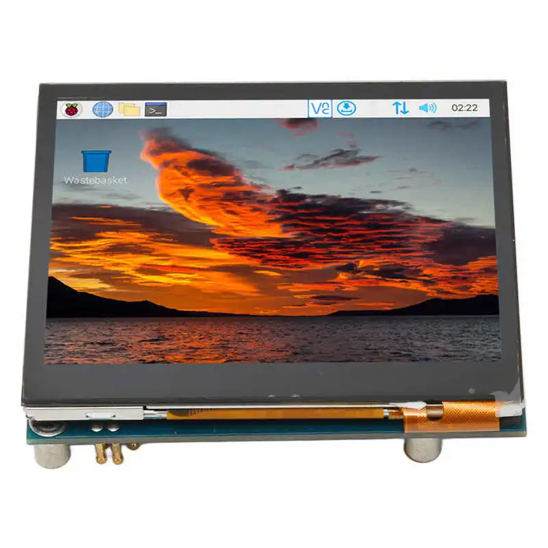 3.5 Inch Raspberry Pi 5 Touch Screen 640x480 Backlight Adjust LCD Display wih Audio for