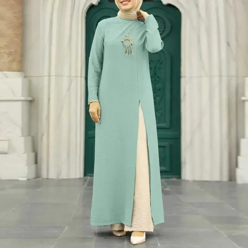 Abayas for Women Dubai Luxury Kaftan Turkey Fashion High Slit Hem Muslim Dresses Islam African Clothing Abaya Robe Plus Size 5XL