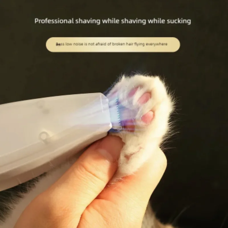 Pet Grooming Clipper Kit - Electric Hair Trimmer with Suction for Paws and Nails, Professional Grooming Tools for Pets