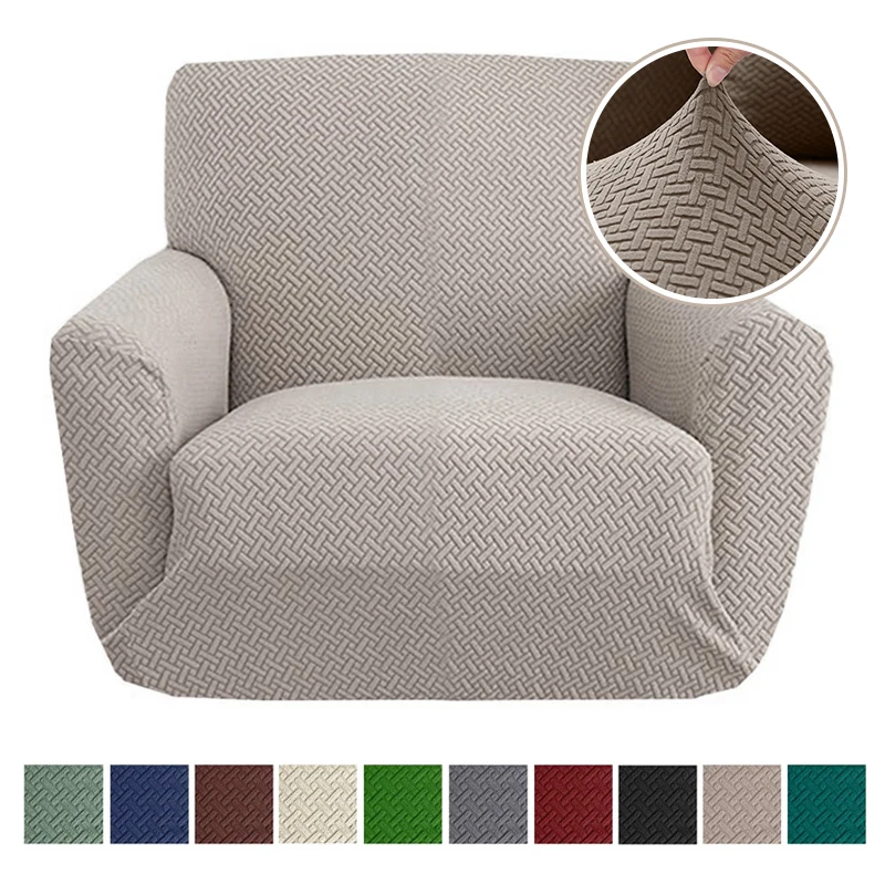 Funda-el-stica-de-poli-ster-Jacquard-para-sill-n-de-sala-de-estar ...