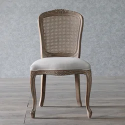 European Rattan Mesh Backrest Living Room Chairs Solid Wood Carved Dining Chair Designer Home Furniture Leather Cotton Cushion