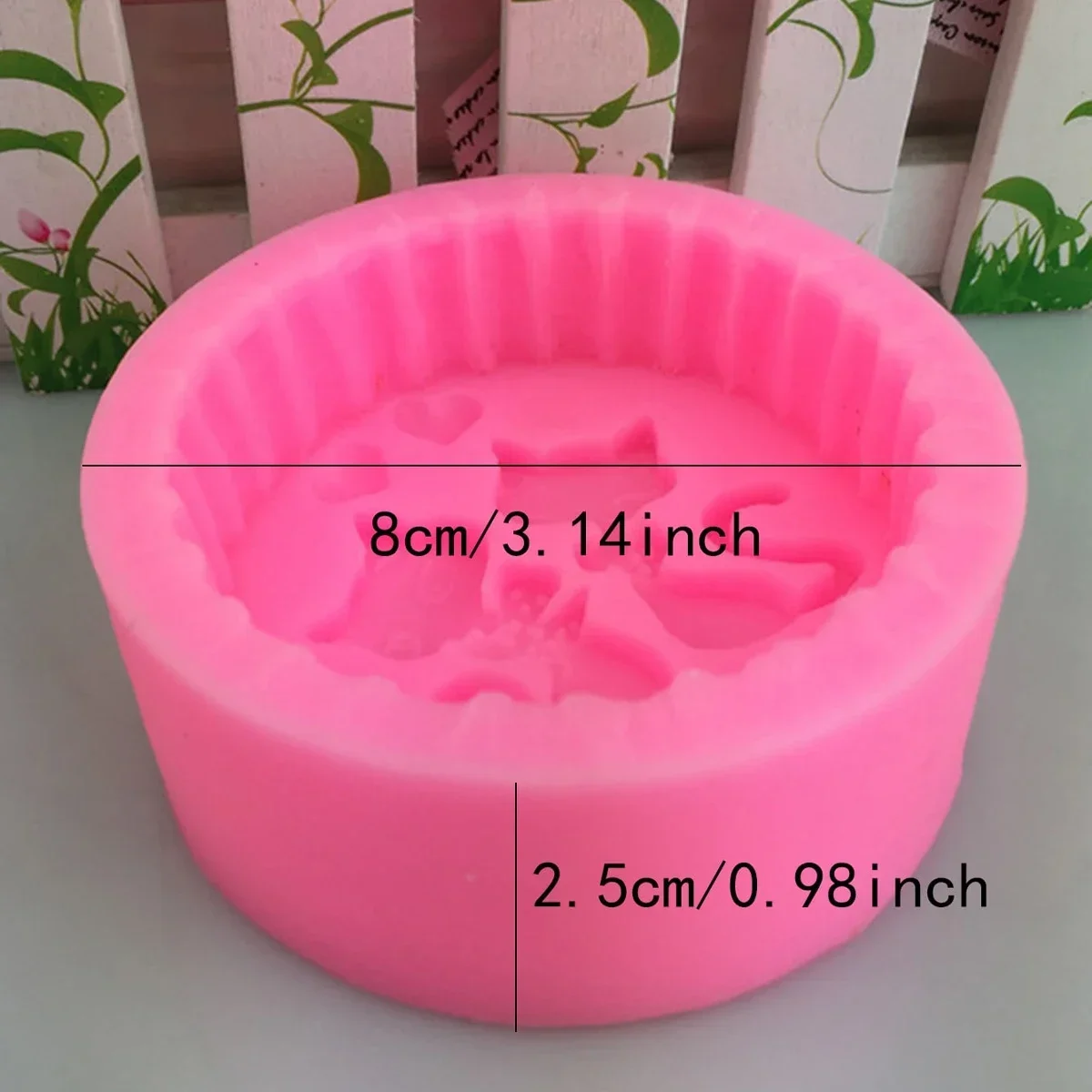 1pc-lovers cat silicone mold, used to make soap, candles or baking, is the perfect holiday gift decoration for home decoration.