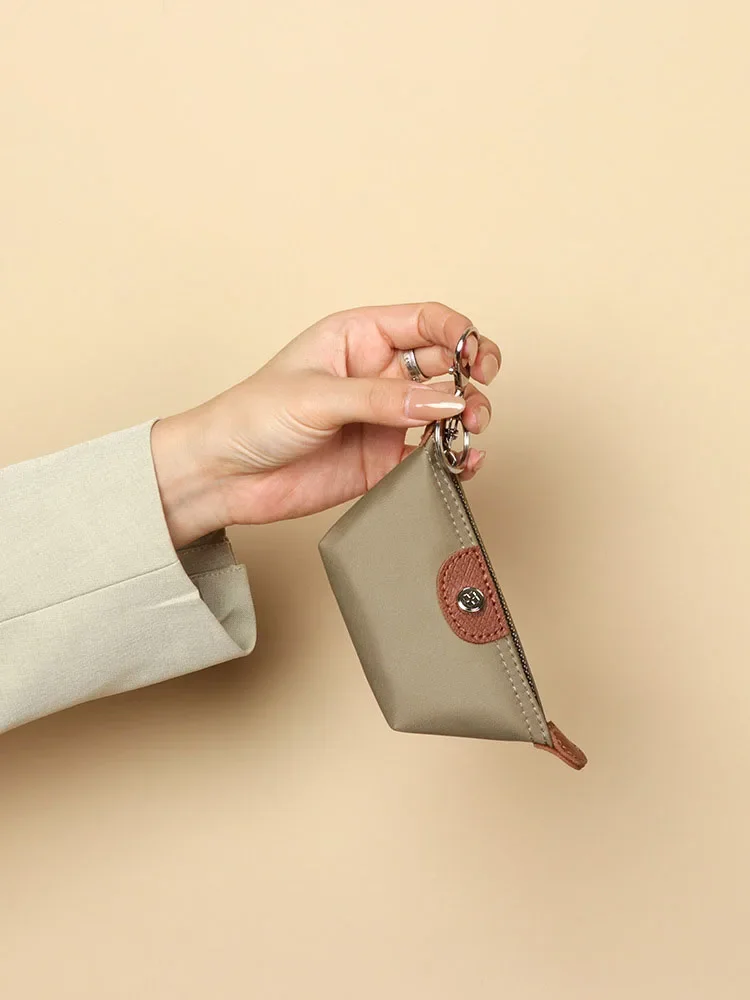 Delicate Mini Purse Dumpling Bag Portable Nylon with Leather Lipstick Coin Earring Earphone Key Pouch Designer Handbags leather coin purse leather hand bag