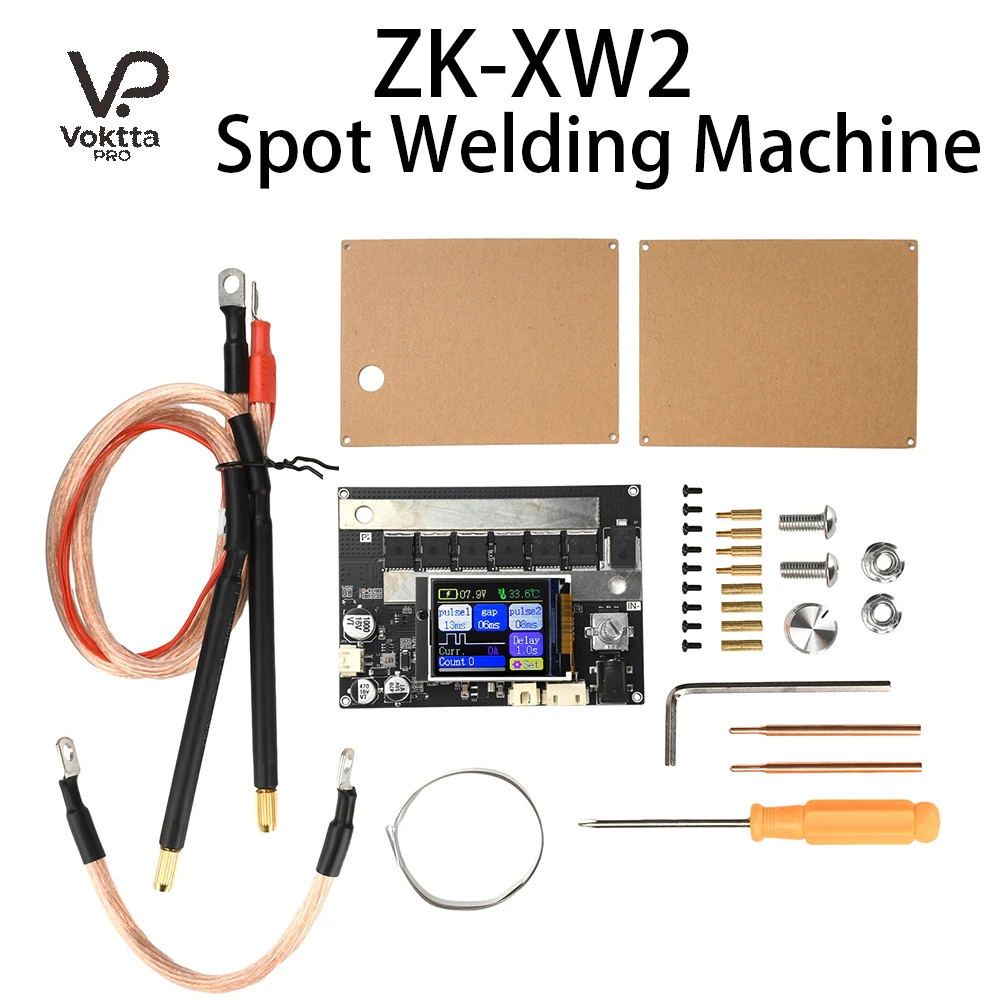 ZK-XW2 3000A LCD Color Screen Smart Portable Spot Welder DIY Kit