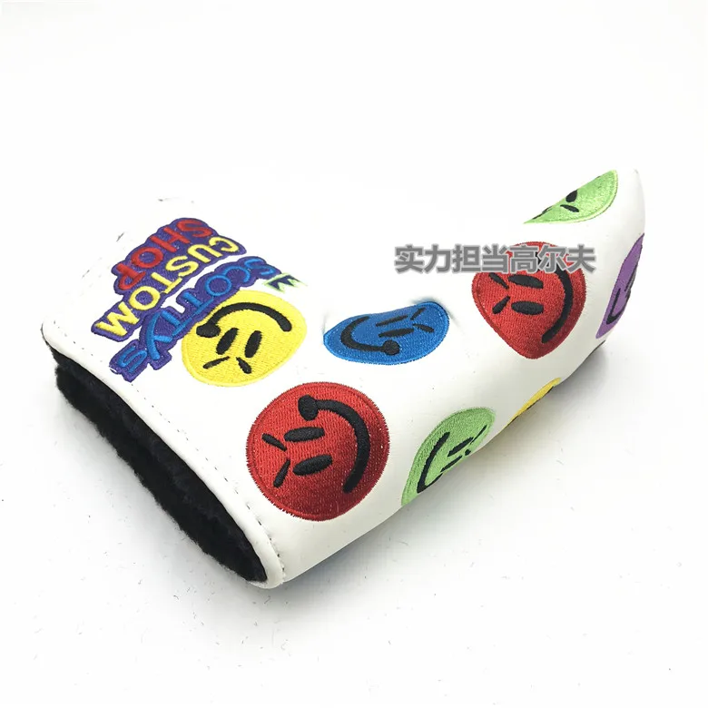 Golf Club Headcover 30 Kinds Golf Club Blade Putter Headcover Super Rat Snow Man Smiling Boxing Stripes Mouse Cherry Blossom