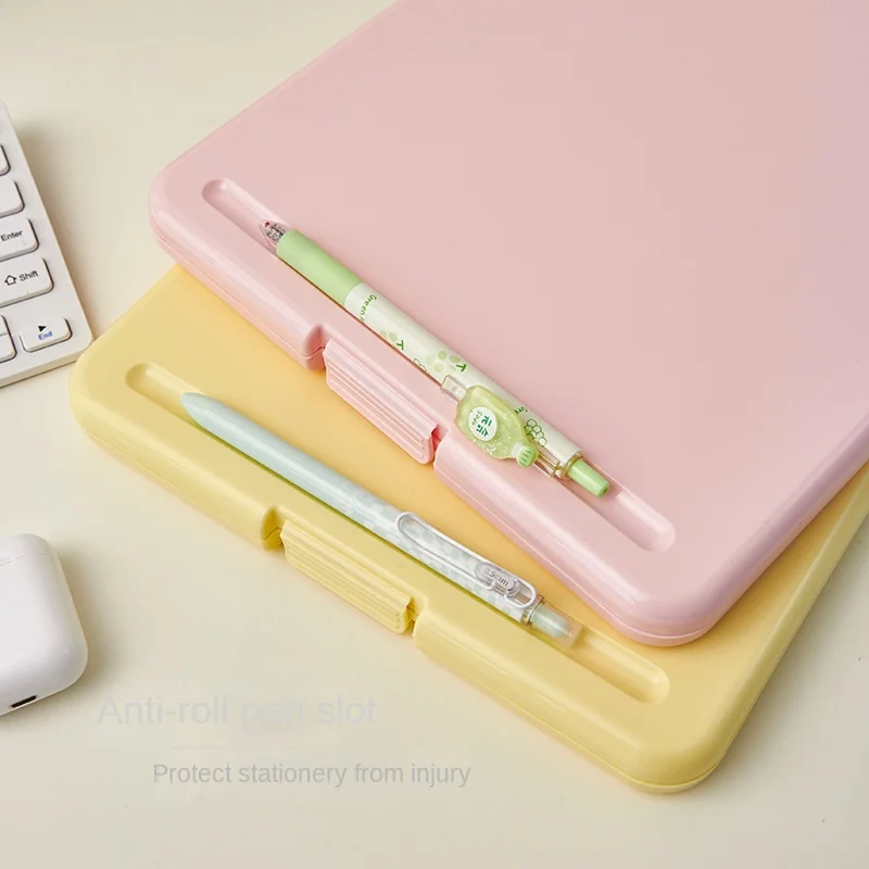 Transparent Clipboard A4 File Folder Clipboard Transparent Writing Pad Organizer