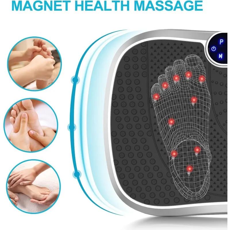 Vibration Plate Fitness Platform Exercise Machine Vibrating Lymphatic Drainage Shaking Full Body Shaker Workout Vibrate Stand