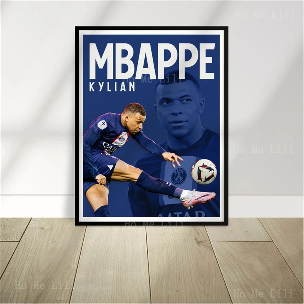 football poster  Mbappe gift Art Board Print for Sale by