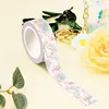 1PC. Decorative INS Style Daisy Peaches Terrazzo Library Books Constellations Floral Masking Washi Tapes Cute Journal Stationery 5