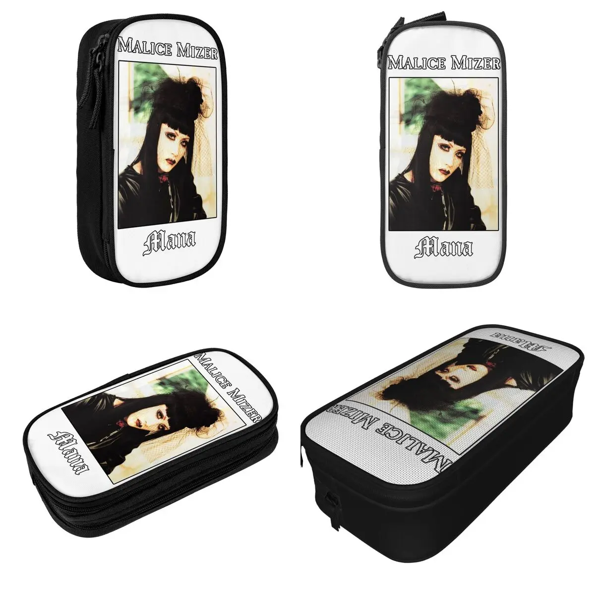 Malice Mizer 마나 사마 일본 비주얼 키 밴드 연필 케이스, 펜 케이스, 어린이 대용량 가방, 화장품 액세서리