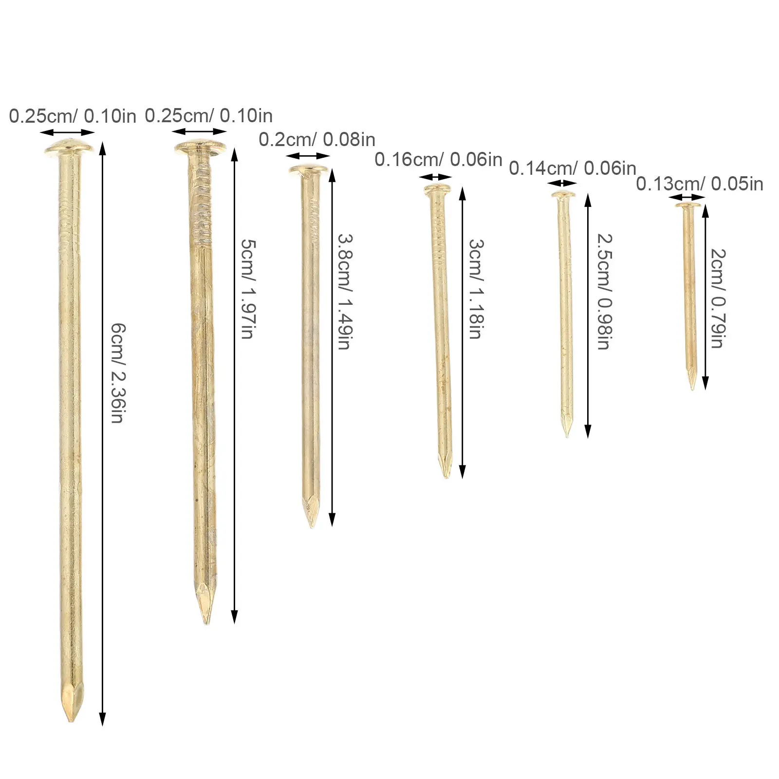 300개 골드 사진 걸이용 못 다양한 크기 장 벽 예술 걸이 키트 작은 철제 사진 핀 (드라이월 프레임, 가정용)