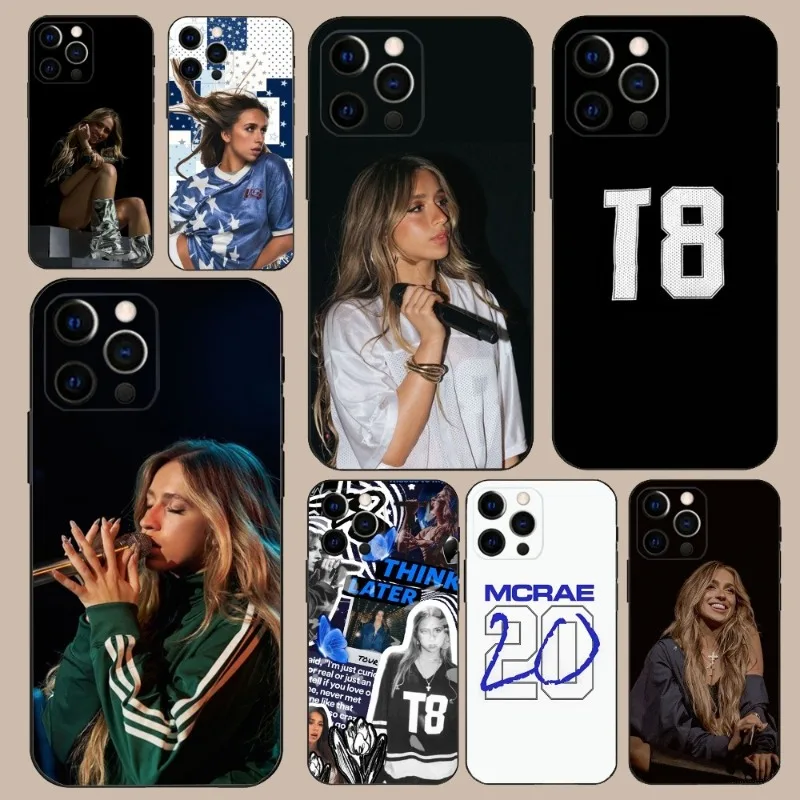 Stylish Shockproof Non-Slip Soft Phone Case Featuring T-Tate & M-McRae Design