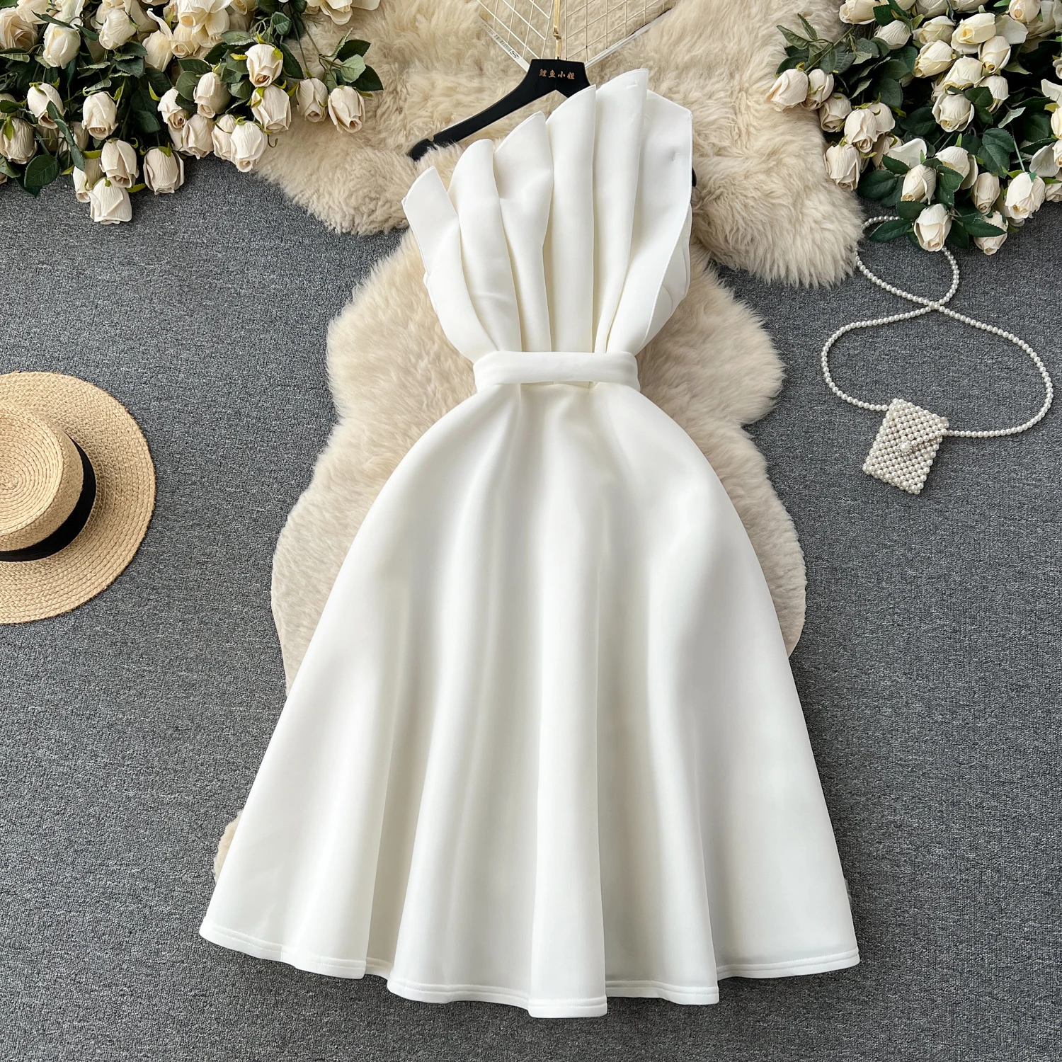 F272 Sweet Memory Sexy Strapless Cocktail Dresses Red Green White Women Girl Lady Female Party Dress Birthday A-Line Robe