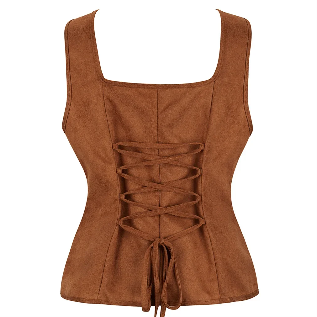 Medieval Woman Corset Pirate Corsets Steampunk Viking Vest Renaissance Bustier Lace Up Bodices Halloween Party Costume Plus Size