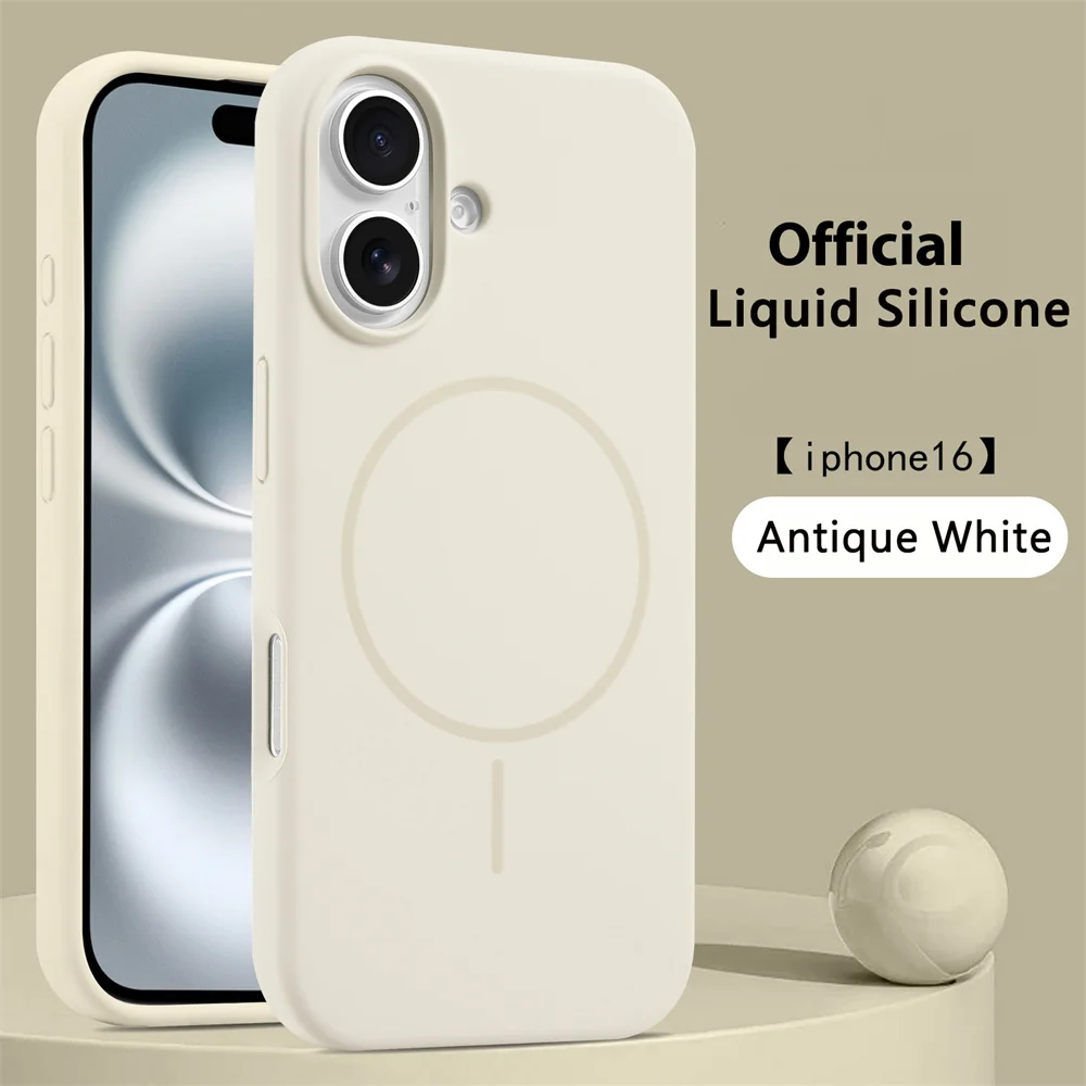 Premium Liquid Silicone Magnetic Wireless Charging Shockproof Case Cover