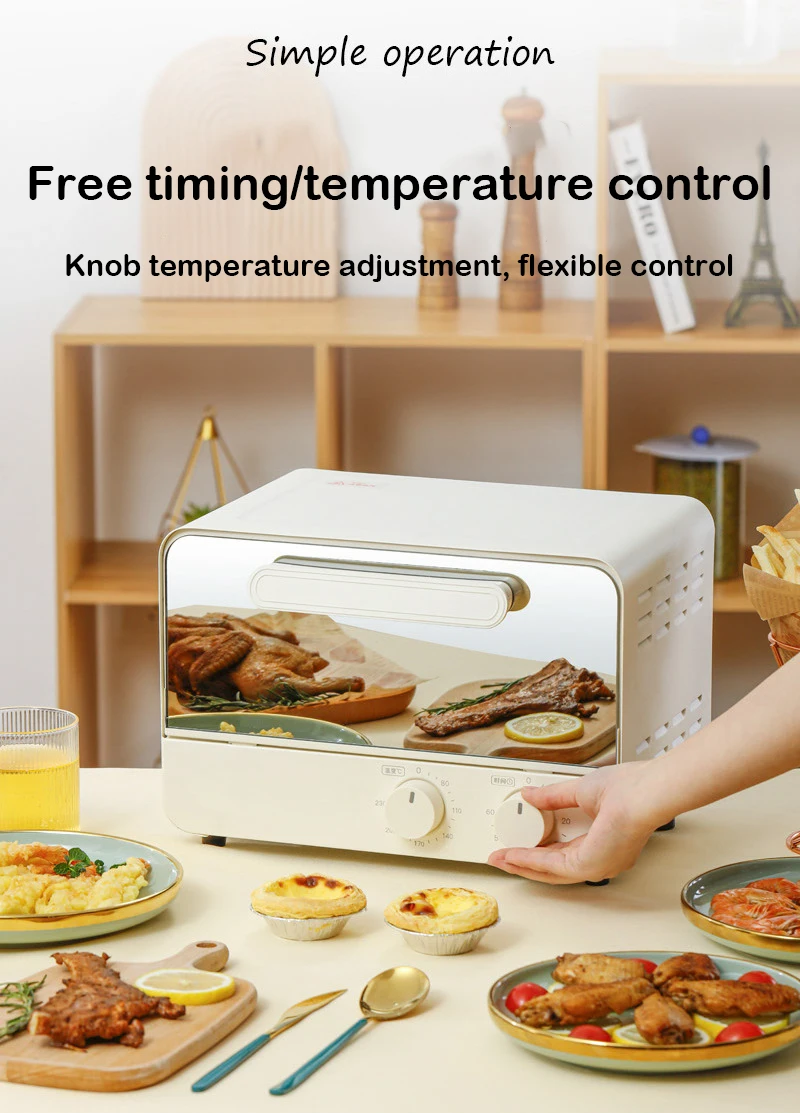 DMWD 11L Mini Electric Oven Home multifunctional Baking Machine Pizza Bread Cake Egg Tar Baking Grill Barbecue Roaster Toaster