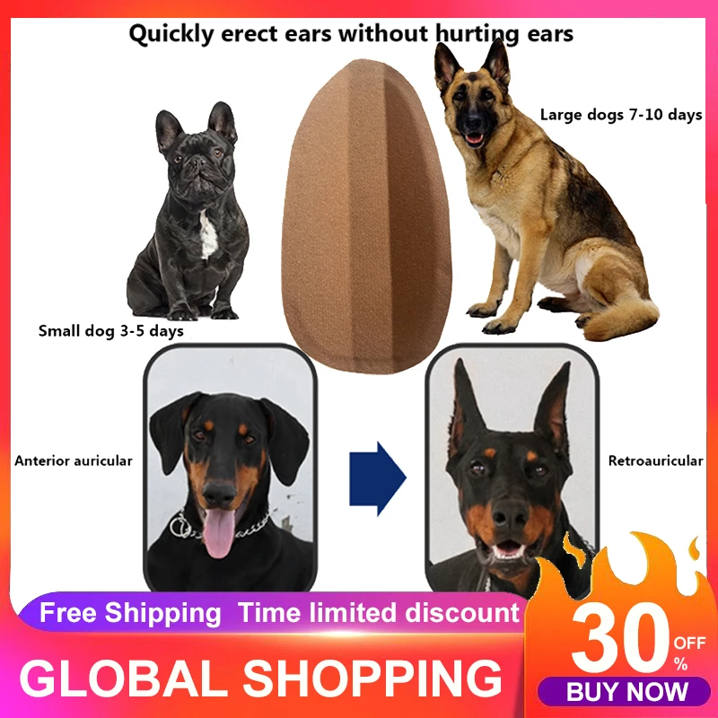 Dog Ear Stand Up Sticker Practical Milk Calcium Herb Corrective Dog Ear
