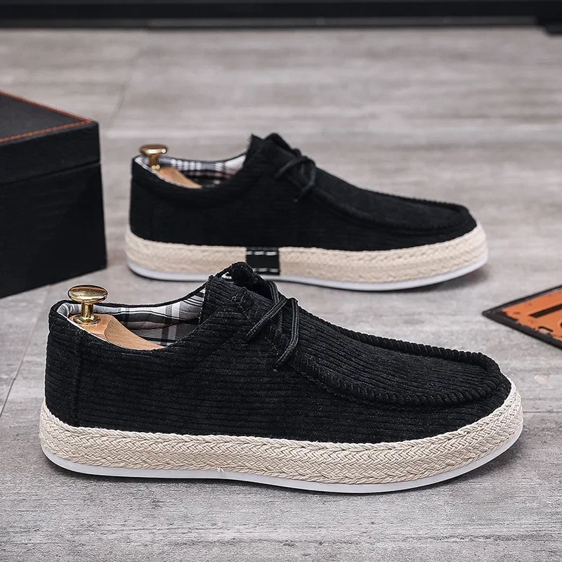 Men's Shoes Summer Breathable Lazy Casual Shoes Versatile Board Shoes Men's Cloth Shoes Sailing Shoes Men Sweat-Absorbant 4