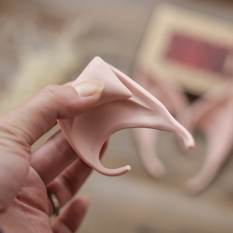 Mysterious Angel Elf Latex Ears for Fairy Cosplay Costume Accessories Halloween Decoration Photo Props Adult Kids Toys