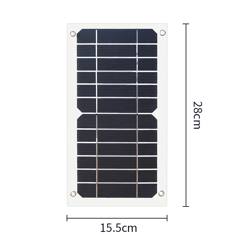 Portable Solar Panel, Solar Charger-5W Flexible Solar Panel 5V 1A USB Output Power Charging for Outdoor Camping Mobile Phone USB-charged Device